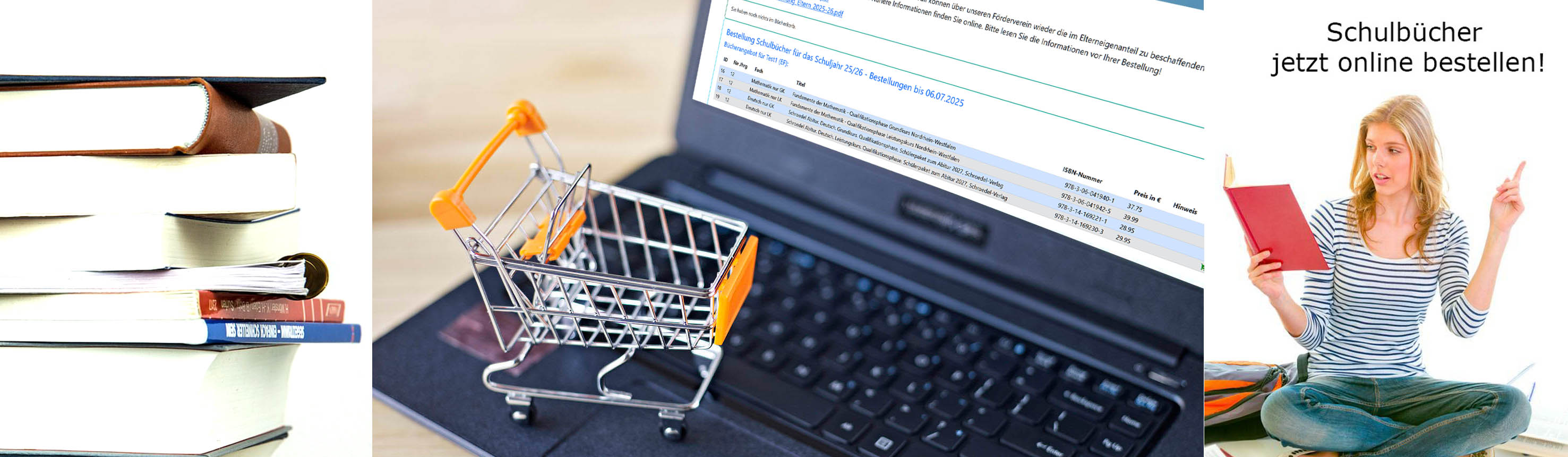 Schulbuchbestellung für das kommende Schuljahr online