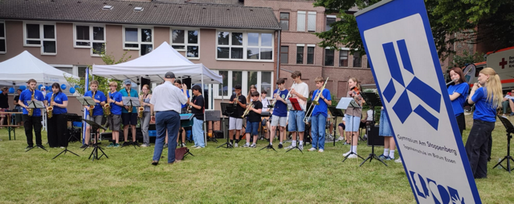 Die Big Band beim Sommerfest in St. Vincenz